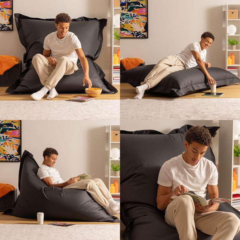 Bazaar Bag® Indoor-Outdoor Giant Bean Bag - Black