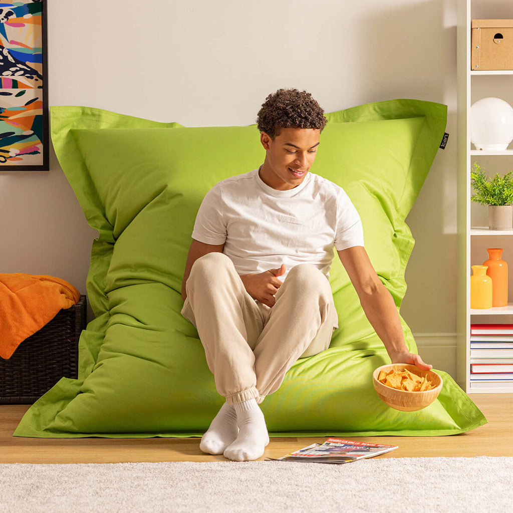 Bazaar Bag® Indoor Outdoor Giant Bean Bag Lime Green
