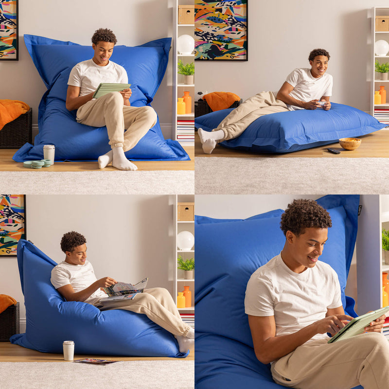 Bazaar Bag® Indoor-Outdoor Giant Bean Bag - Blue