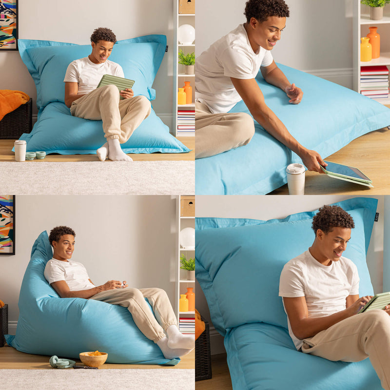 Bazaar Bag® Indoor-Outdoor Giant Bean Bag - Aqua