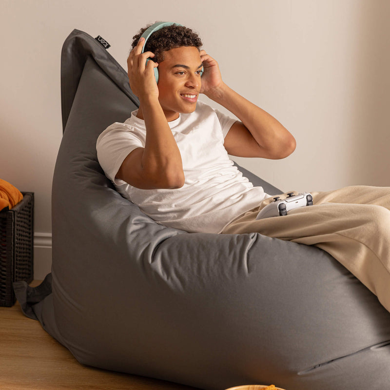 Bazaar Bag® Indoor & Outdoor Giant Floor Cushion Bean Bag - Slate Grey