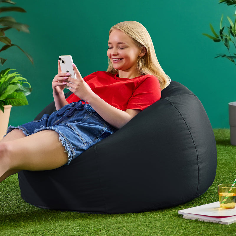 Kingston Water-Resistant Classic Bean Bag - Black