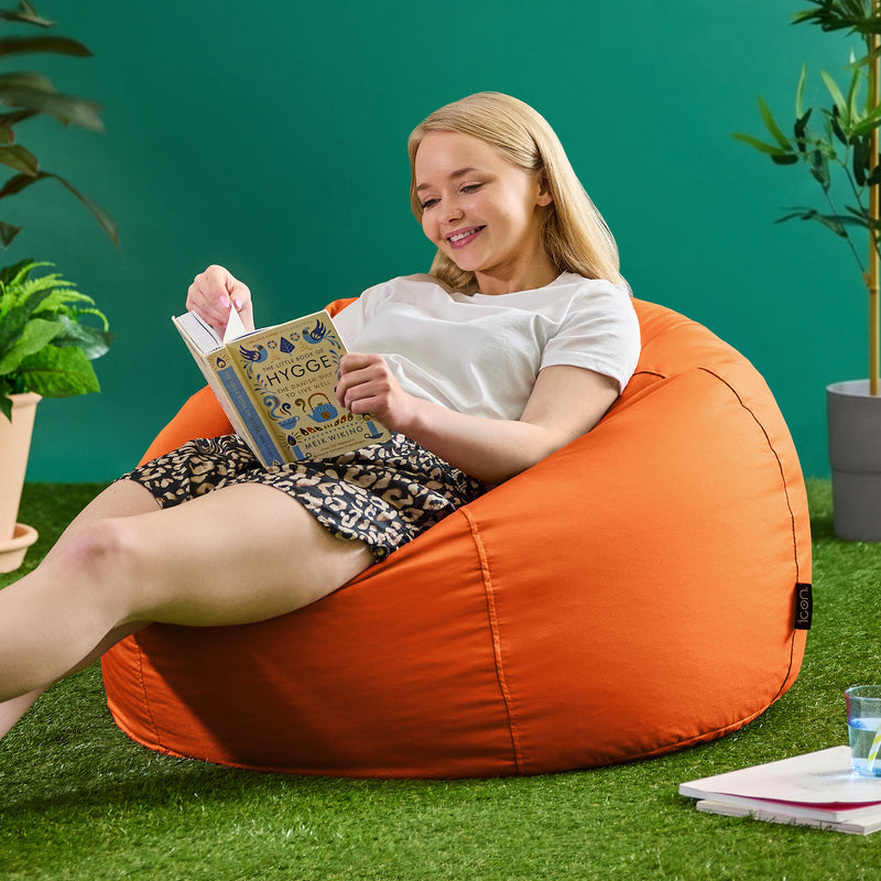 Kingston Water-Resistant Classic Bean Bag - Burnt Orange