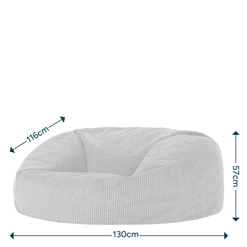 Soul Giant Two-Seater Bean Bag - Charcoal Grey