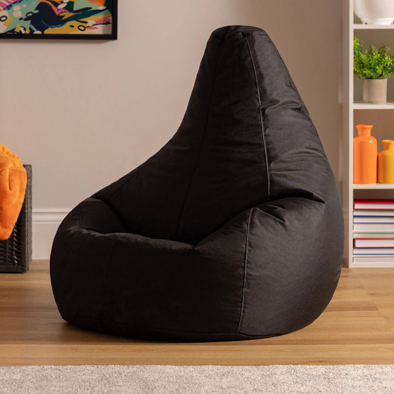 Dalton Recliner Indoor-Outdoor Gaming Bean Bag - Black