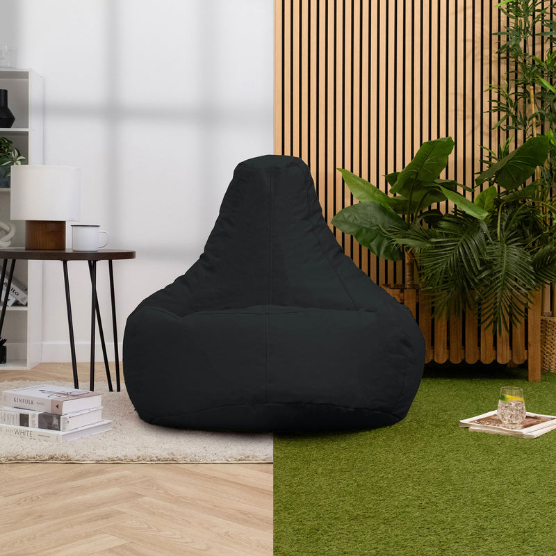 Dalton Recliner Indoor-Outdoor Gaming Bean Bag - Black