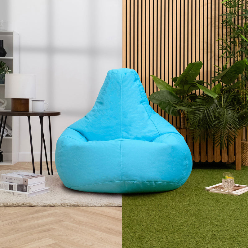 Dalton Recliner Indoor-Outdoor Gaming Bean Bag - Aqua