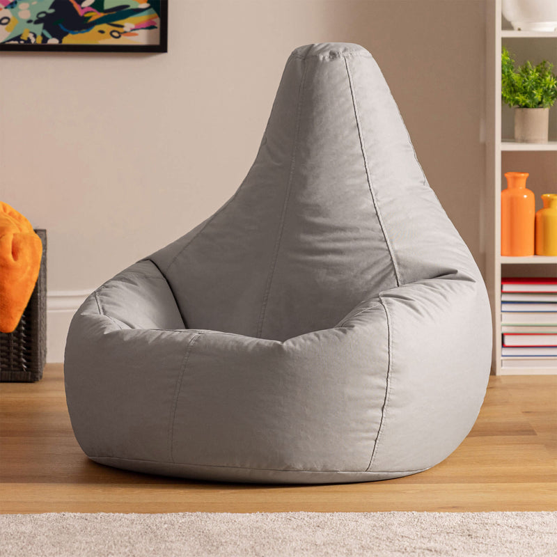 Dalton Recliner Indoor-Outdoor Gaming Bean Bag - Grey