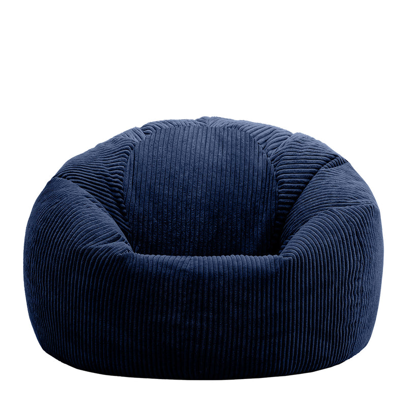 Kingston Cord Classic Bean Bag - Navy Blue