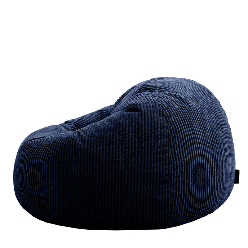 Kingston Cord Classic Bean Bag - Navy Blue