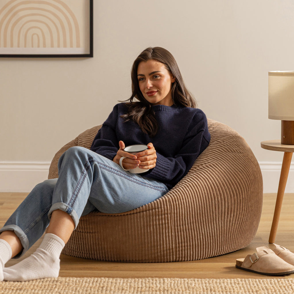 Kingston Cord Classic Bean Bag Mocha