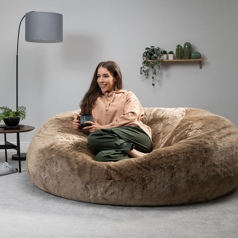 Ottawa Two-seater Giant Faux Fur Bean Bag