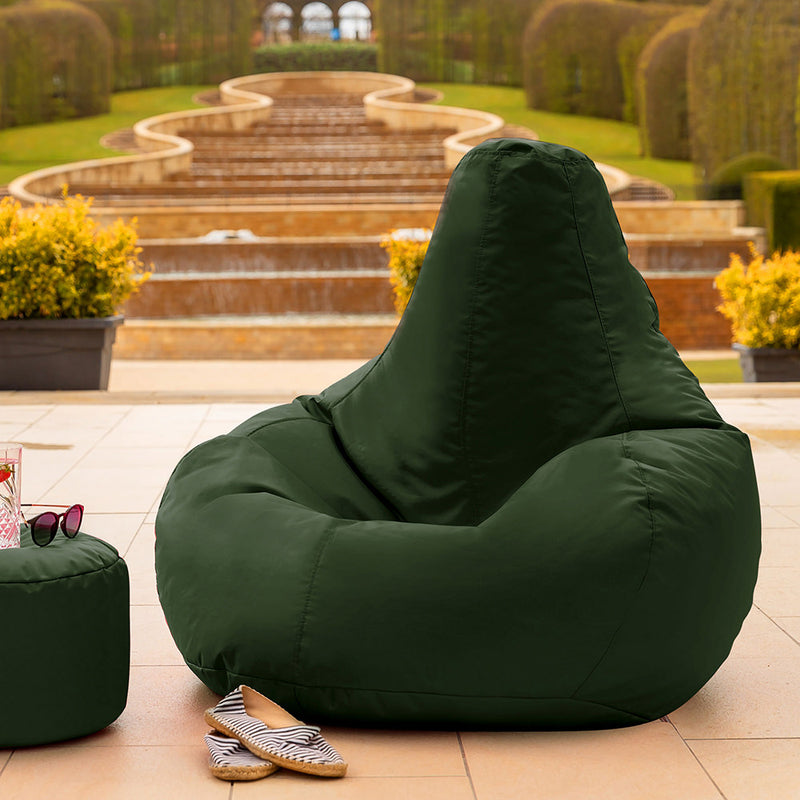Dalton Recliner Indoor-Outdoor Gaming Bean Bag - Forest Green