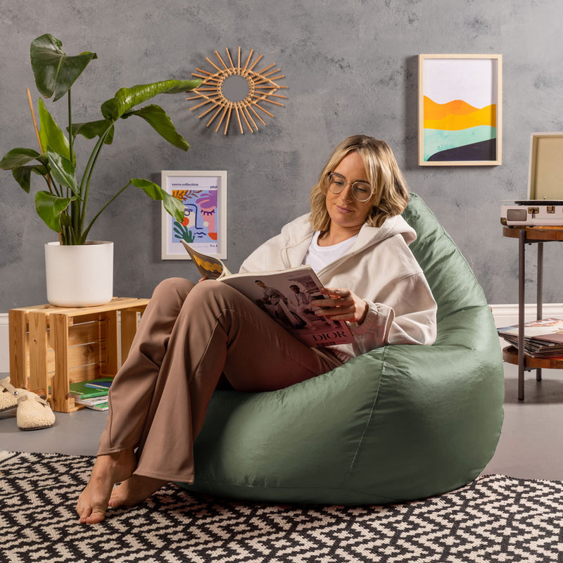 Dalton Recliner Indoor-Outdoor Gaming Bean Bag - Olive