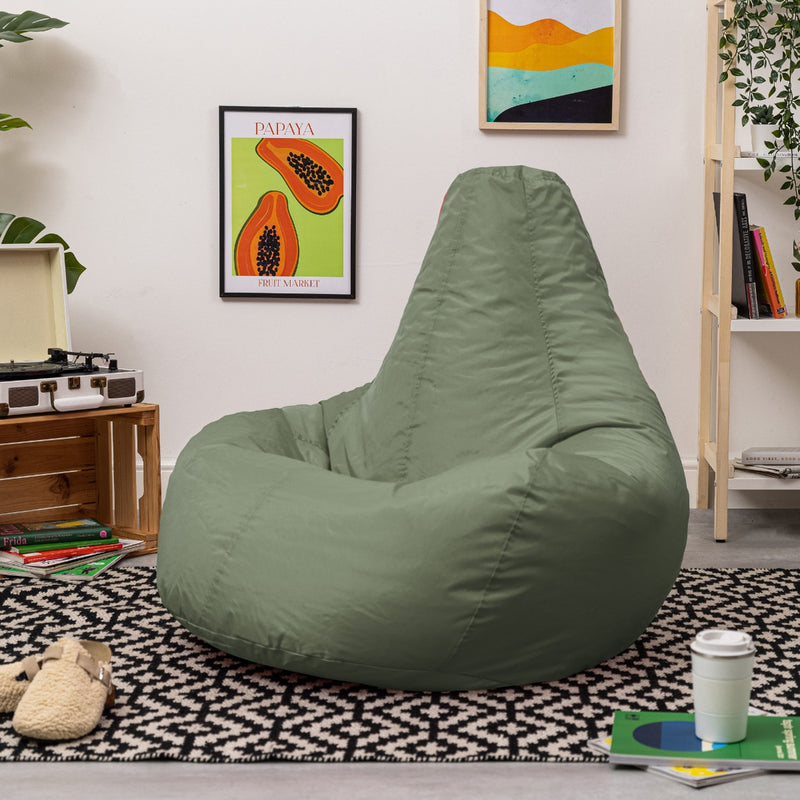 Dalton Recliner Indoor-Outdoor Gaming Bean Bag - Olive