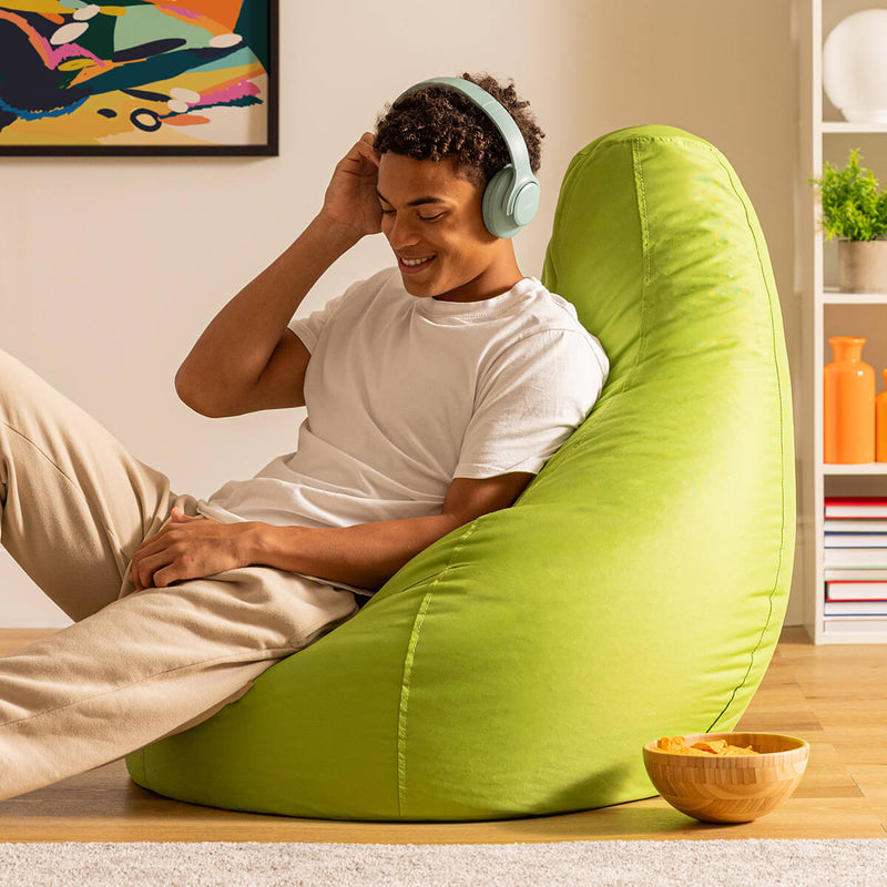Dalton Recliner Indoor-Outdoor Gaming Bean Bag - Lime Green
