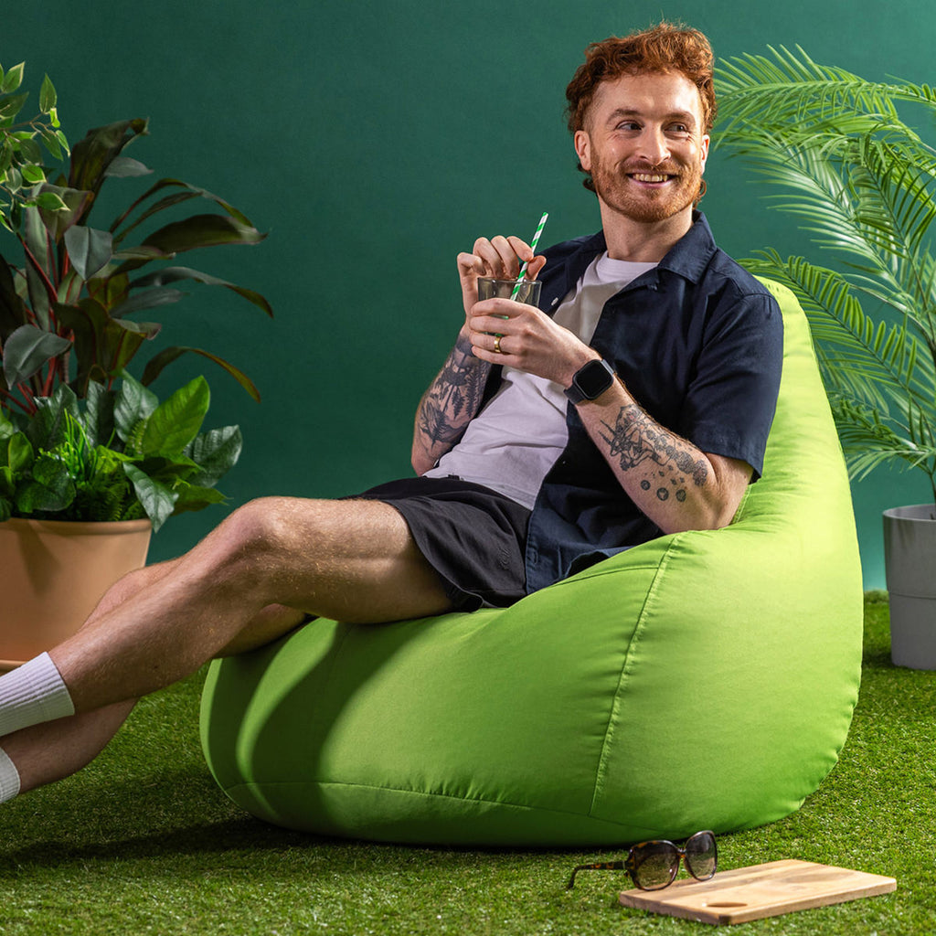 Dalton Recliner Indoor Outdoor Gaming Bean Bag Lime Green