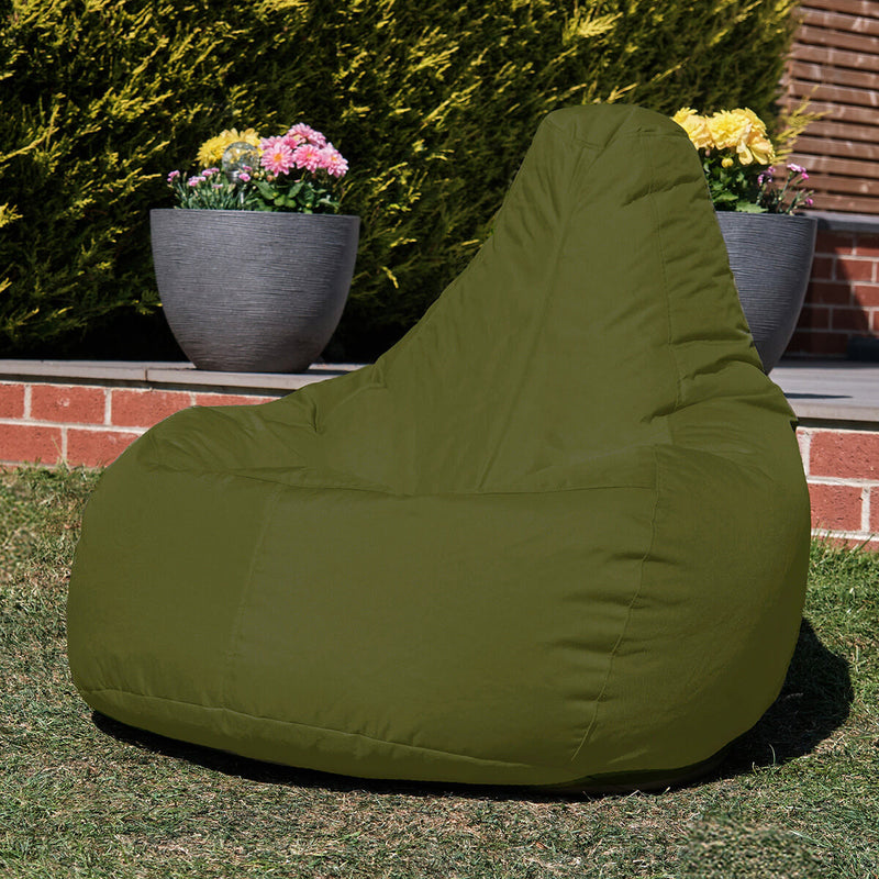 Dalton Recliner Indoor-Outdoor Gaming Bean Bag - Khaki Green
