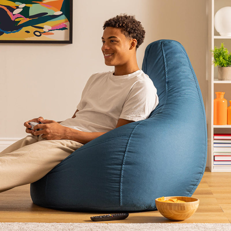 Recliner Indoor-Outdoor Gaming Bean Bag - Teal
