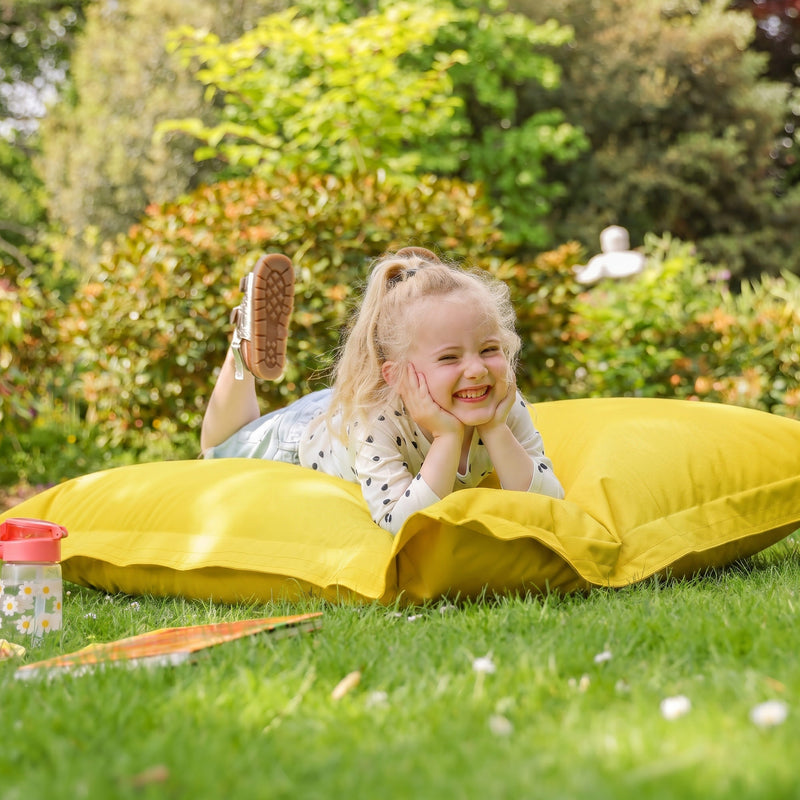 Kids Big Bag Indoor-Outdoor Floor Cushion Bean Bag - Yellow