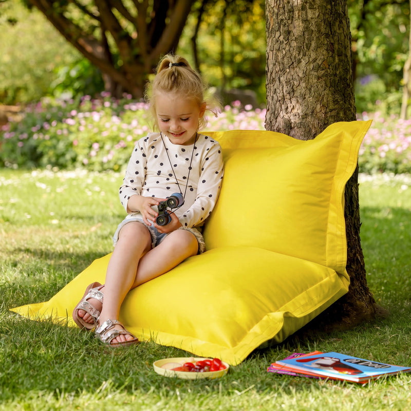 Kids Big Bag Indoor-Outdoor Floor Cushion Bean Bag - Yellow