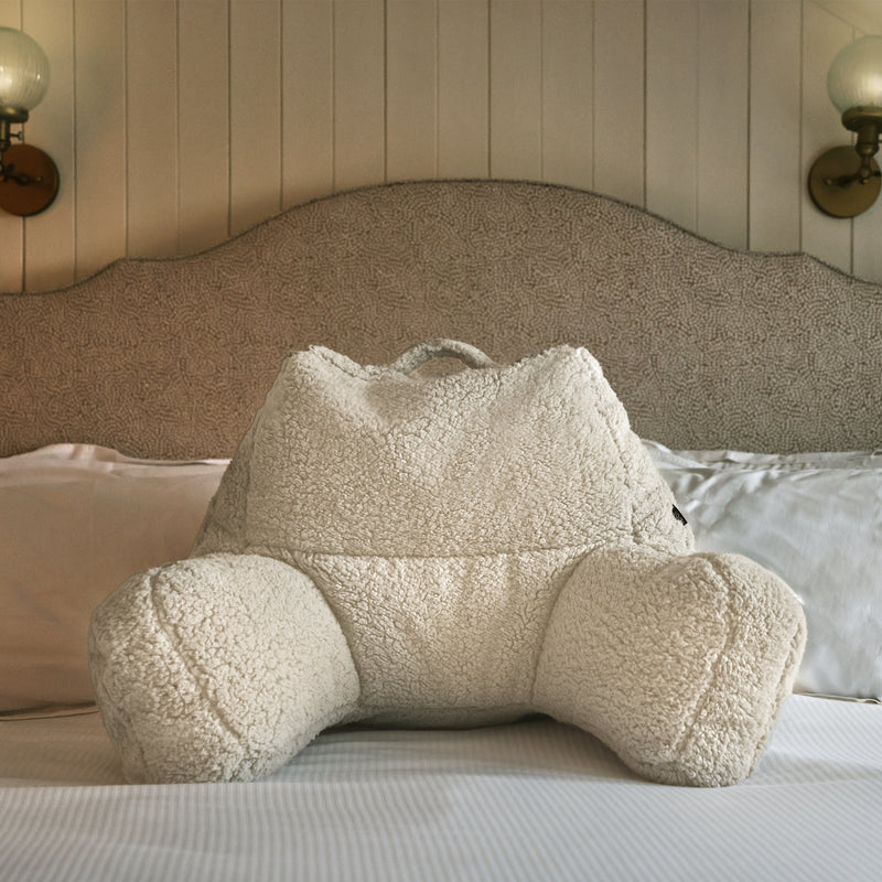 Teddy Fleece Support Pillow - Natural