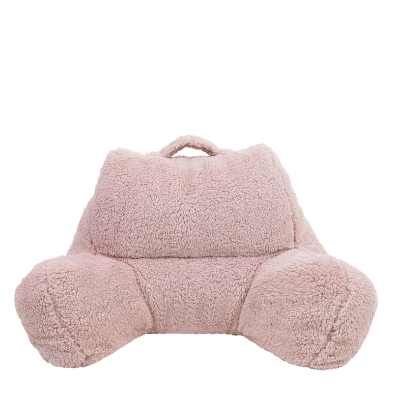 Teddy Fleece Support Pillow - Pink