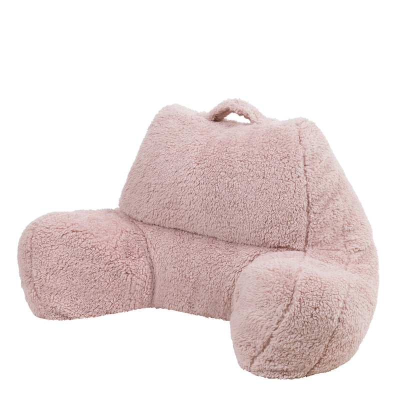 Teddy Fleece Support Pillow - Pink