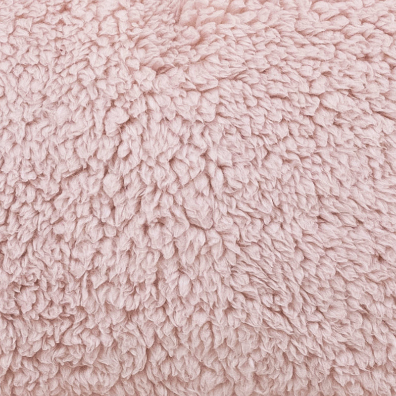 Teddy Fleece Support Pillow - Pink
