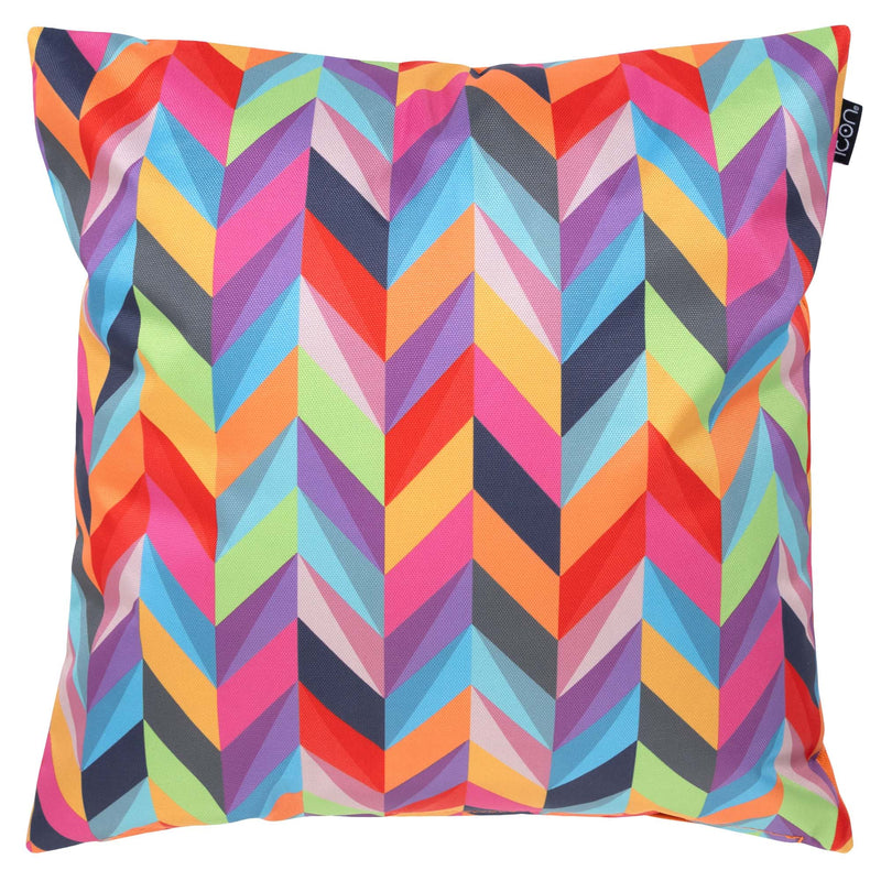 Rainbow Herringbone Outdoor Cushion