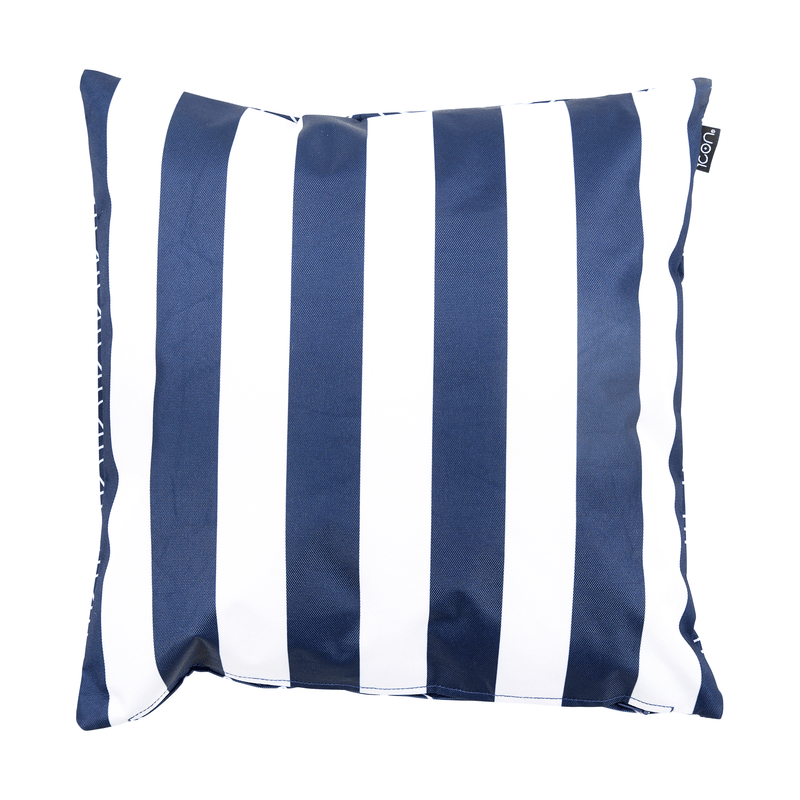 Deck Stripe Indoor-Outdoor Cushion - Navy