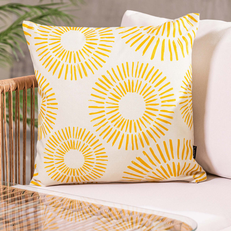 Golden Sun Indoor-Outdoor Cushion - Yellow