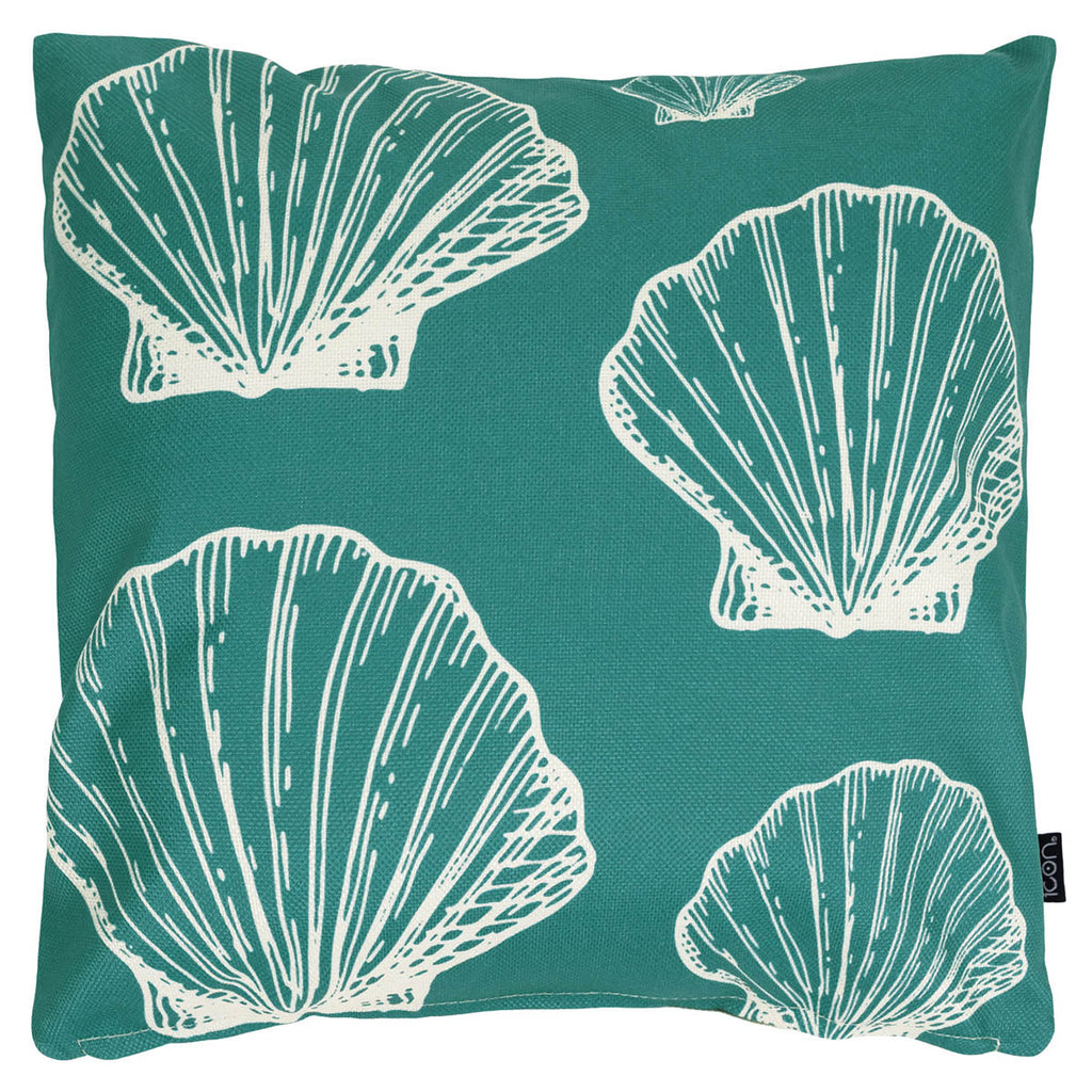 Large Sea Shell Print Indoor Outdoor Cushion