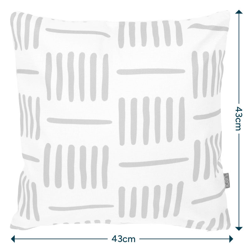 Graphic Lines Indoor-Outdoor Cushion - Orange