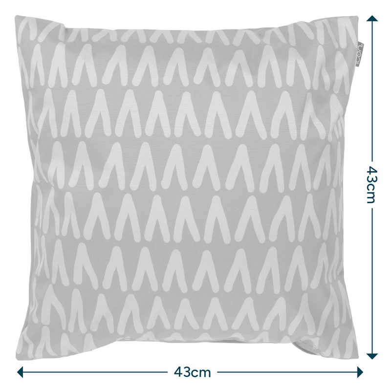 Abstract Print Indoor-Outdoor Cushion - Burnt Orange