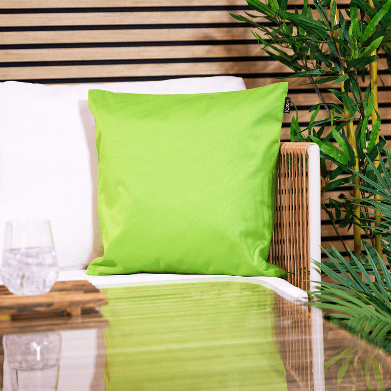 Plain Indoor-Outdoor Cushion - Lime Green