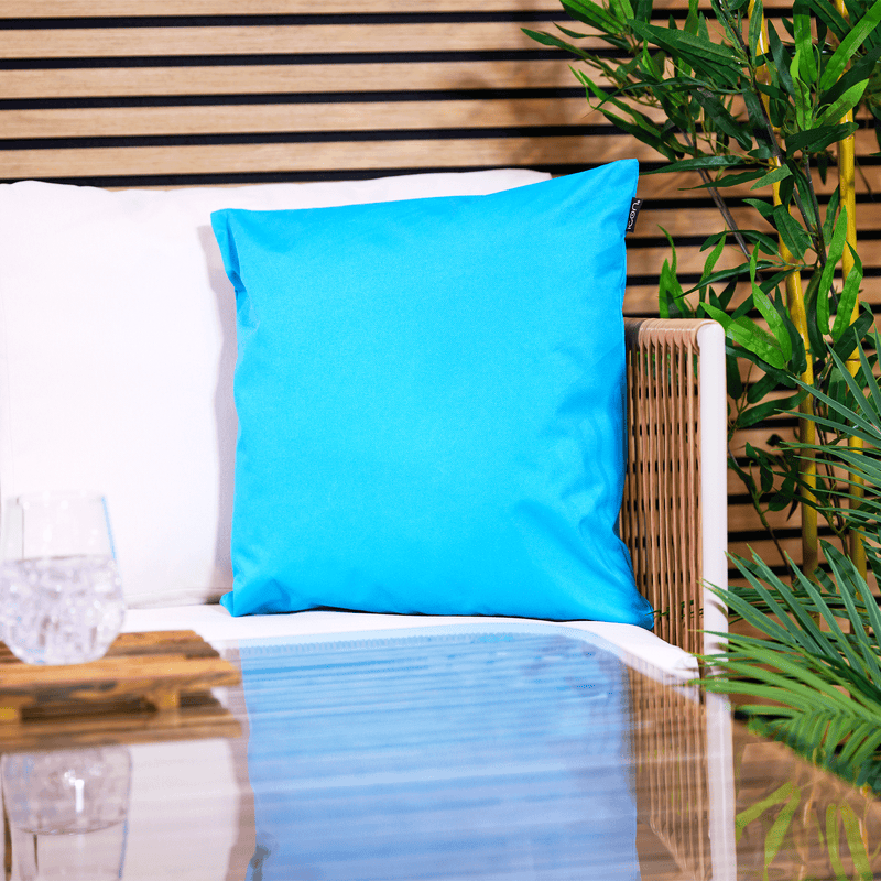 Plain Indoor-Outdoor Cushion - Aqua