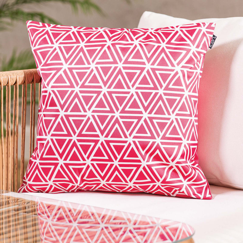 Art Deco Indoor-Outdoor Cushion - Pink