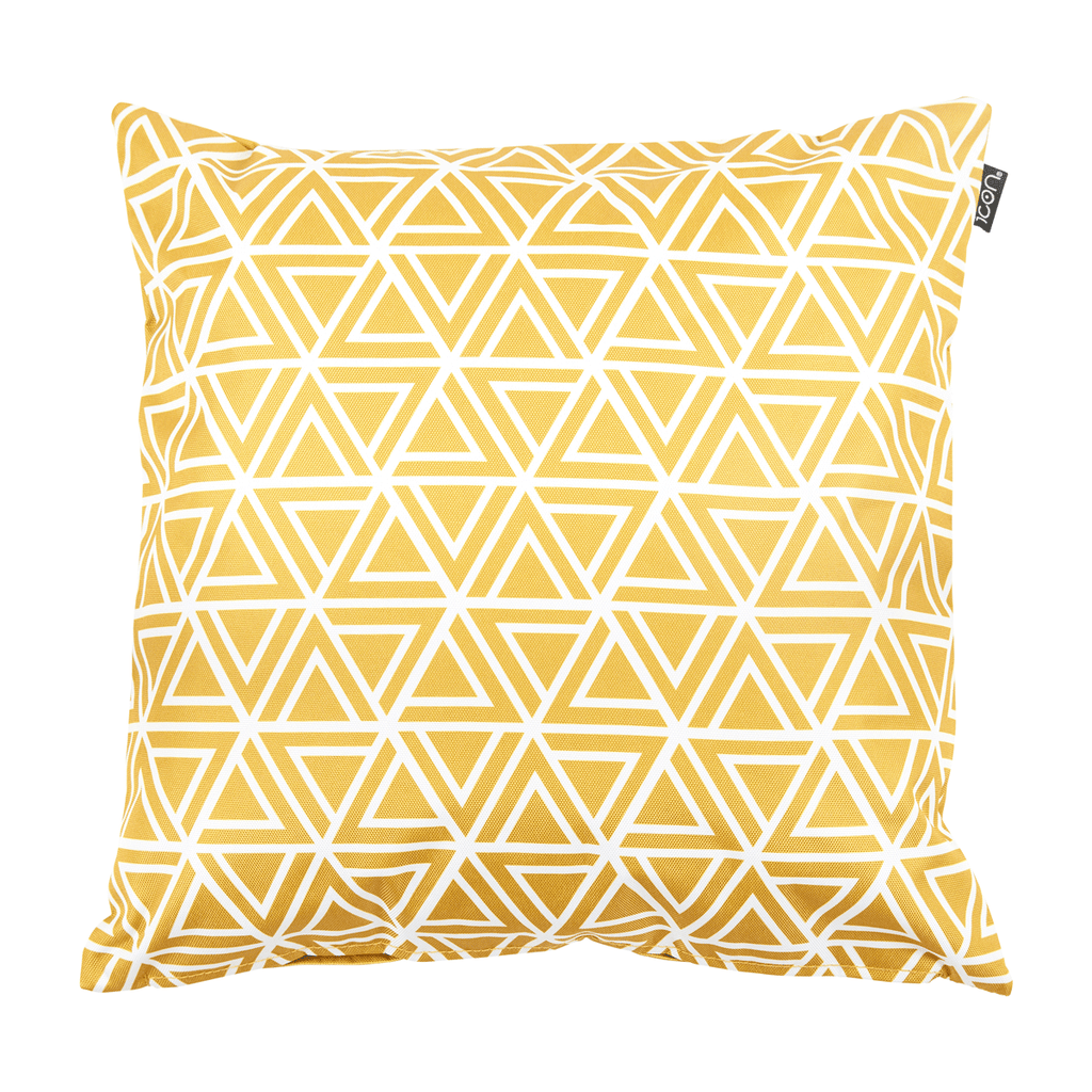 Art Deco Indoor Outdoor Cushion Ochre