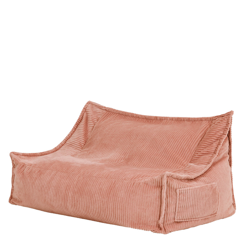 Kids Francesco Cord Bean Bag Sofa - Pink