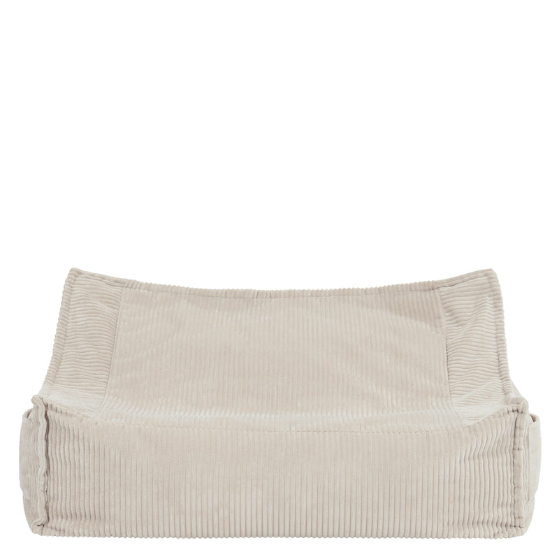 Kids Francesco Cord Bean Bag Sofa - Stone