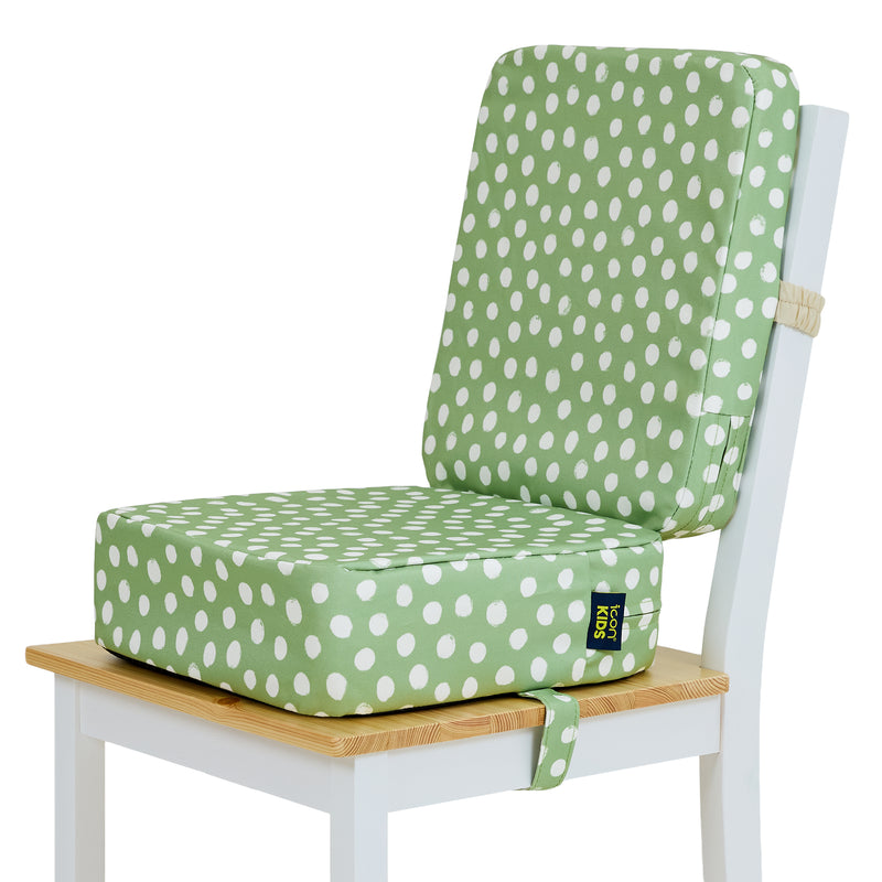 Kids Printed High Back Booster Seat - Spots Sage Green