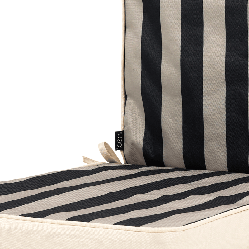 Deck Stripe Seat Pad Navy - Black