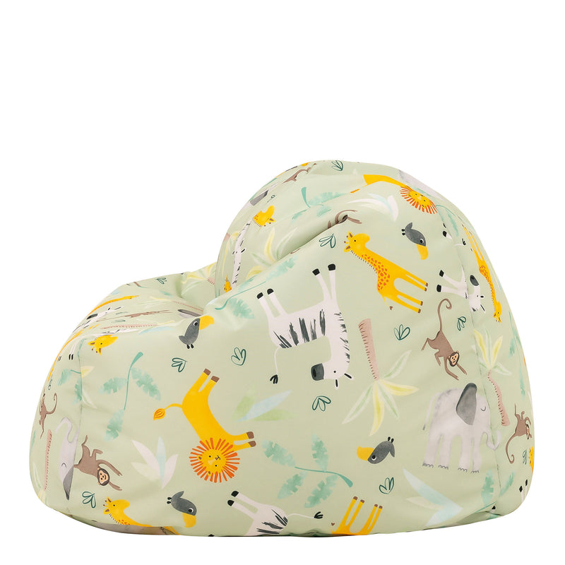Kids Animal Safari Print Classic Bean Bag
