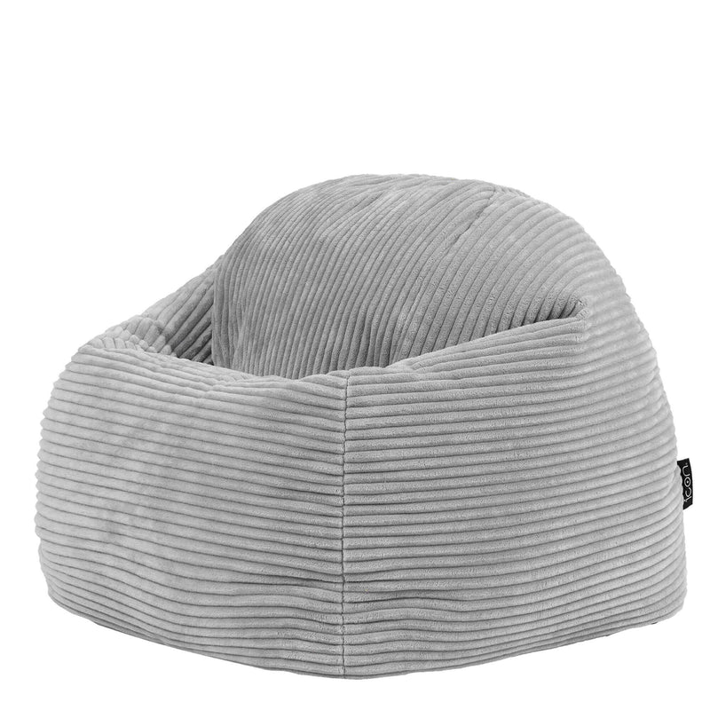 Kids Kingston Corduroy Classic Bean Bag - Grey