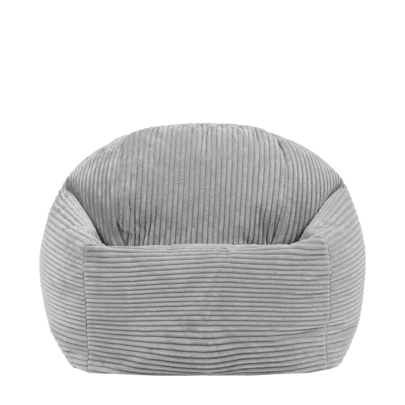Kids Kingston Corduroy Classic Bean Bag - Grey