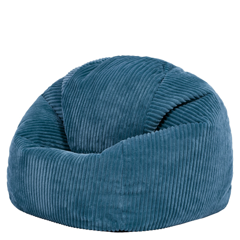 Kids Kingston Cord Classic Bean Bag - Denim Blue