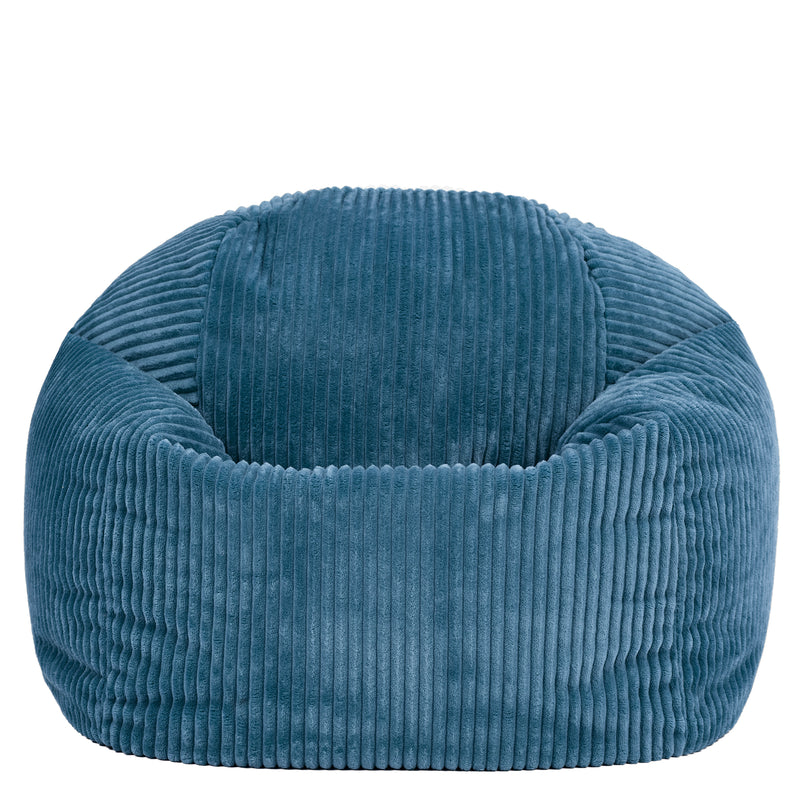 Kids Kingston Cord Classic Bean Bag - Denim Blue