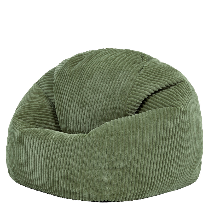 Kids Kingston Cord Classic Bean Bag - Sage Green
