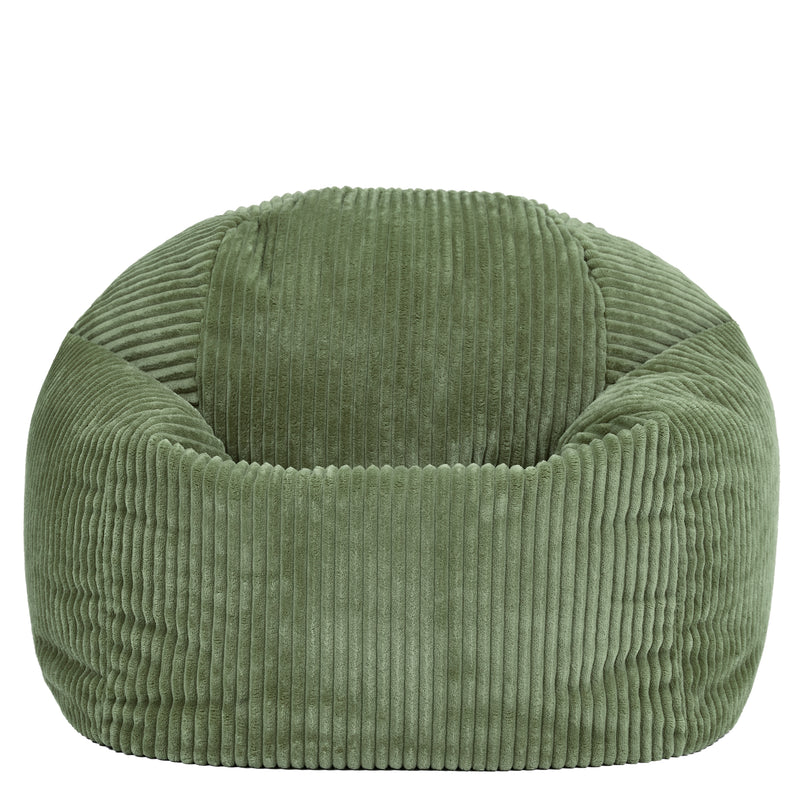 Kids Kingston Cord Classic Bean Bag - Sage Green